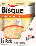 INABA Churu Bisque for Cats, Creamy Lickable Pure Side Dish with Vitamin E, 1.4 Ounces per Pouch, 12 Pouches, Tuna & Chicken Variety - Image 13