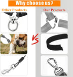Close up of Idepet dog seat belt stainless steel cable