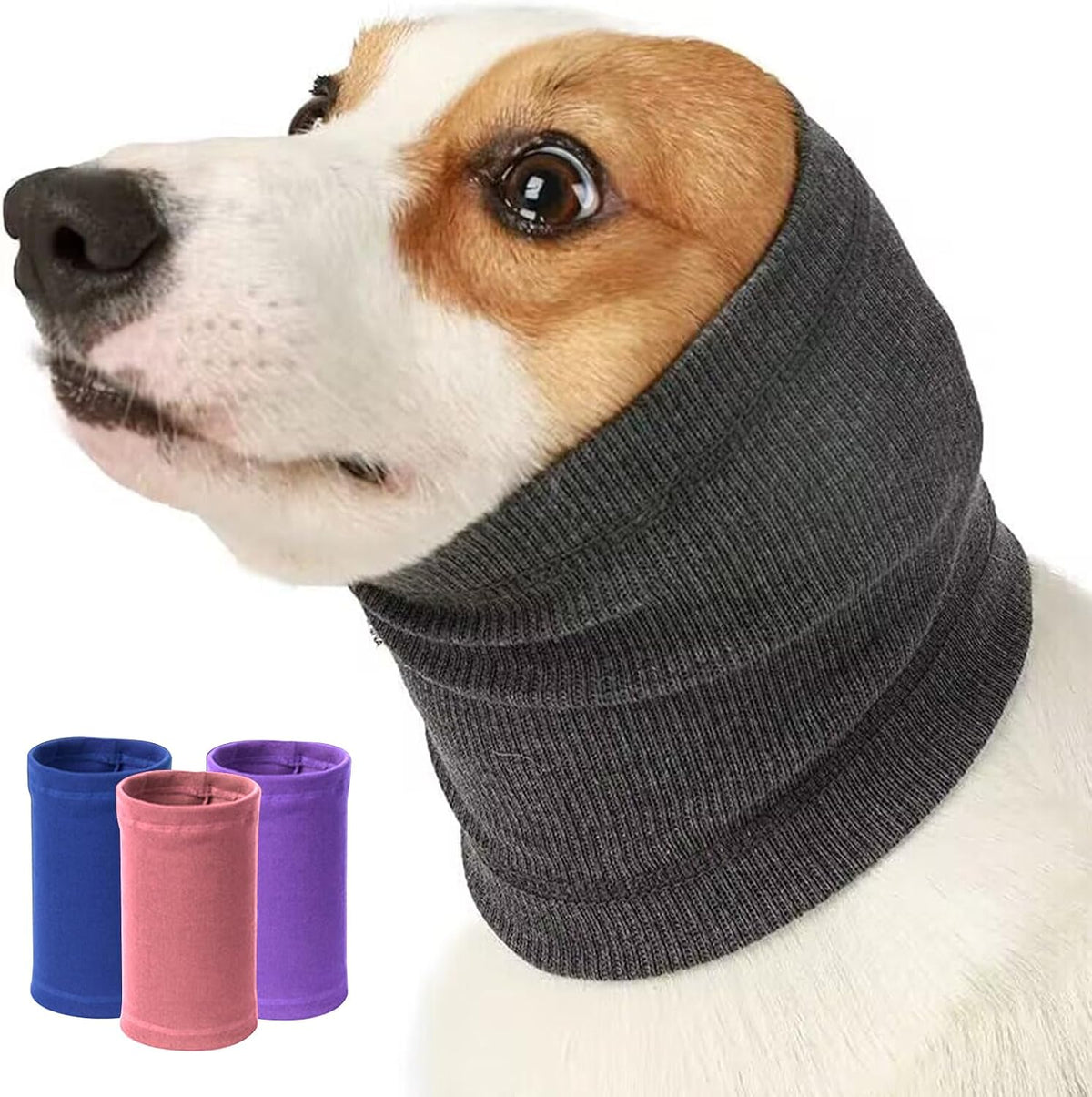 Nanaki Dog Calming Hoodie Quiet Head Cover Sleeves-Ear Covers Hood for Noise Bath, The Grooming and Force Drying Head Protection for Anxiety Relief and Calming Dog Neck and Ear Warmer, Fireworks 1Pack - Image 9