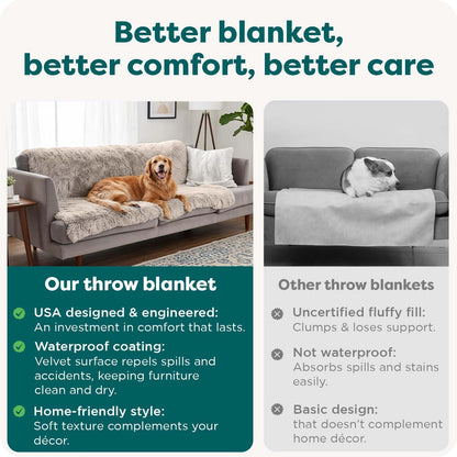 Premium imported soft velvet puppy blanket protecting bedroom bedding