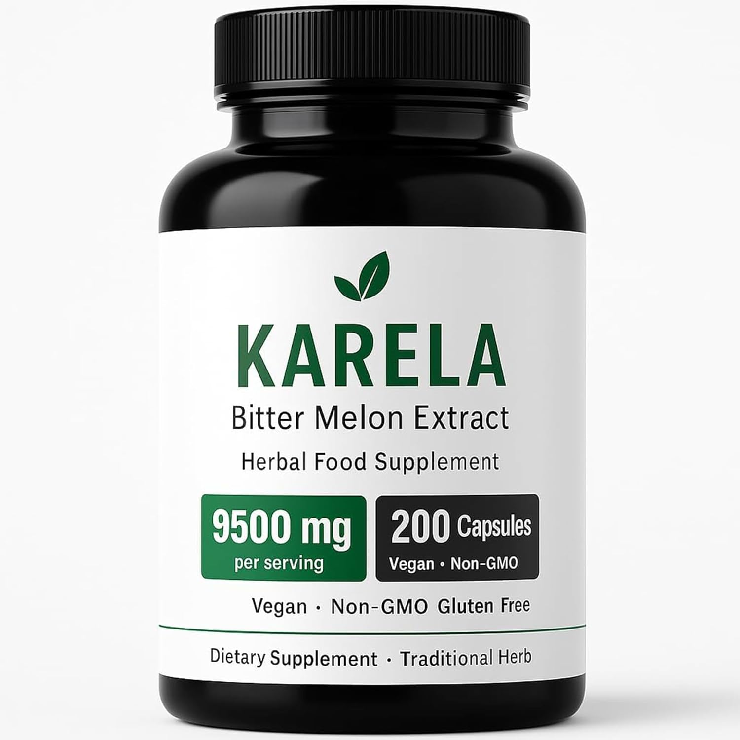 Carlyle Bitter Melon Complex 200 capsules front bottle view for blood sugar support.