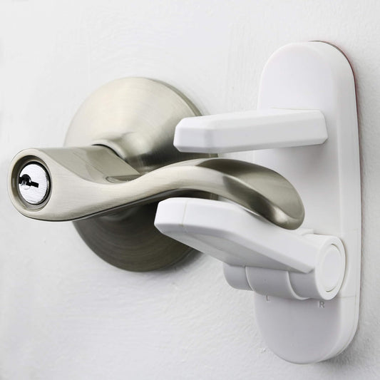 Wappa Baby childproof door lever lock 4 pack front view