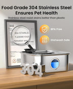 Oneisall stainless steel dog water dispenser packaging