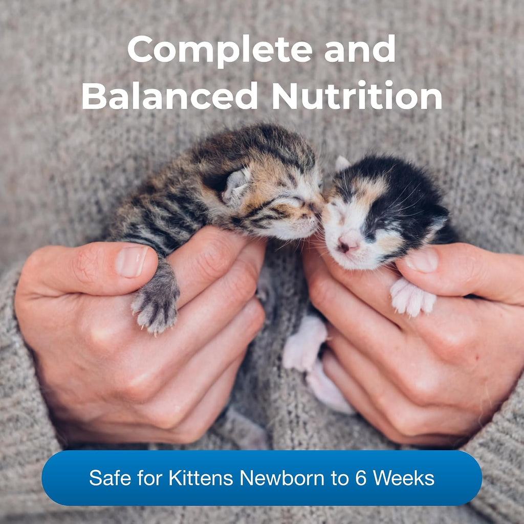 PetAg KMR kitten milk replacer feeding instructions label