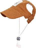 Pet Dog Baseball Cap, Cat Hat, Cat Dog Sun Cap with Ear Holes, Adjustable Puppy Outdoor Sun Hat (Red, Small) - Image 15