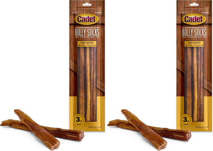 Cadet Bully Sticks for Large Dogs, All-Natural Beef Pizzle, Rawhide-Free Long-Lasting Dog Chews for Aggressive Chewers, 10 Count - Image 15