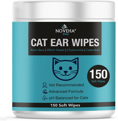 Noveha cat ear wipes container front view
