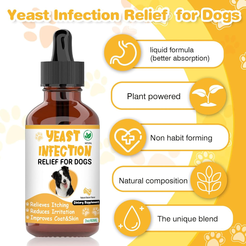 Herbal allergy and inflammation relief drops for canines