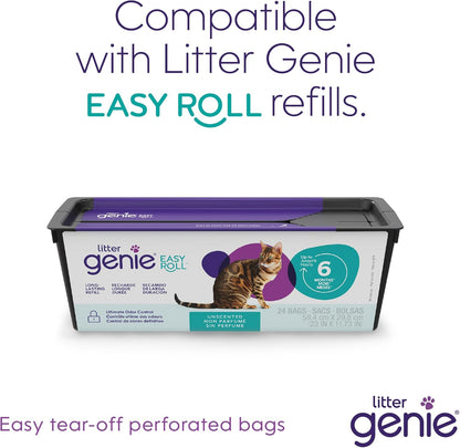Litter Genie Easy Roll Cat Litter Disposal Pail | Odour Control, Refill Bags & Scoop - Image 9