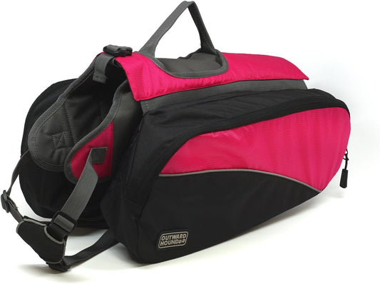 Outward Hound Kyjen 2501 small pink dog backpack front view premium imported pet hiking gear