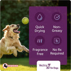 Vectra 3D waterproof flea tick and mosquito protection applicator tube