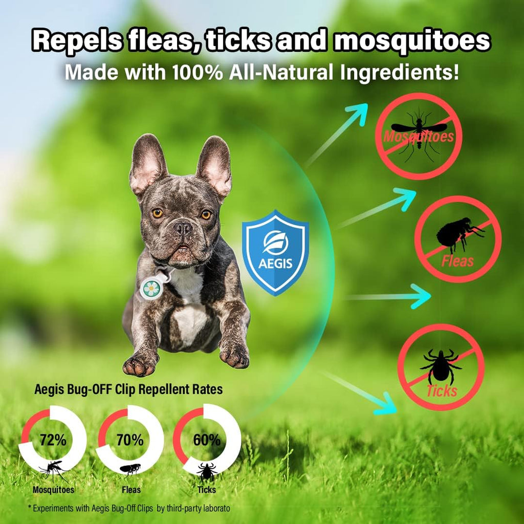 Heart shaped natural dog repellent clip on collar
