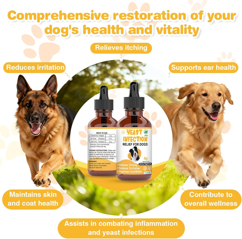 Natural anti itch relief supplement for dogs with bacon flavor