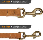 Side profile of the elegant stitched construction of the Didog stylish dog walking lead.