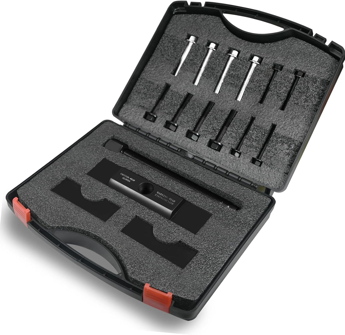 Fodacel 60050 heavy duty yoke puller tool kit front view showing puller block and grade eight bolts
