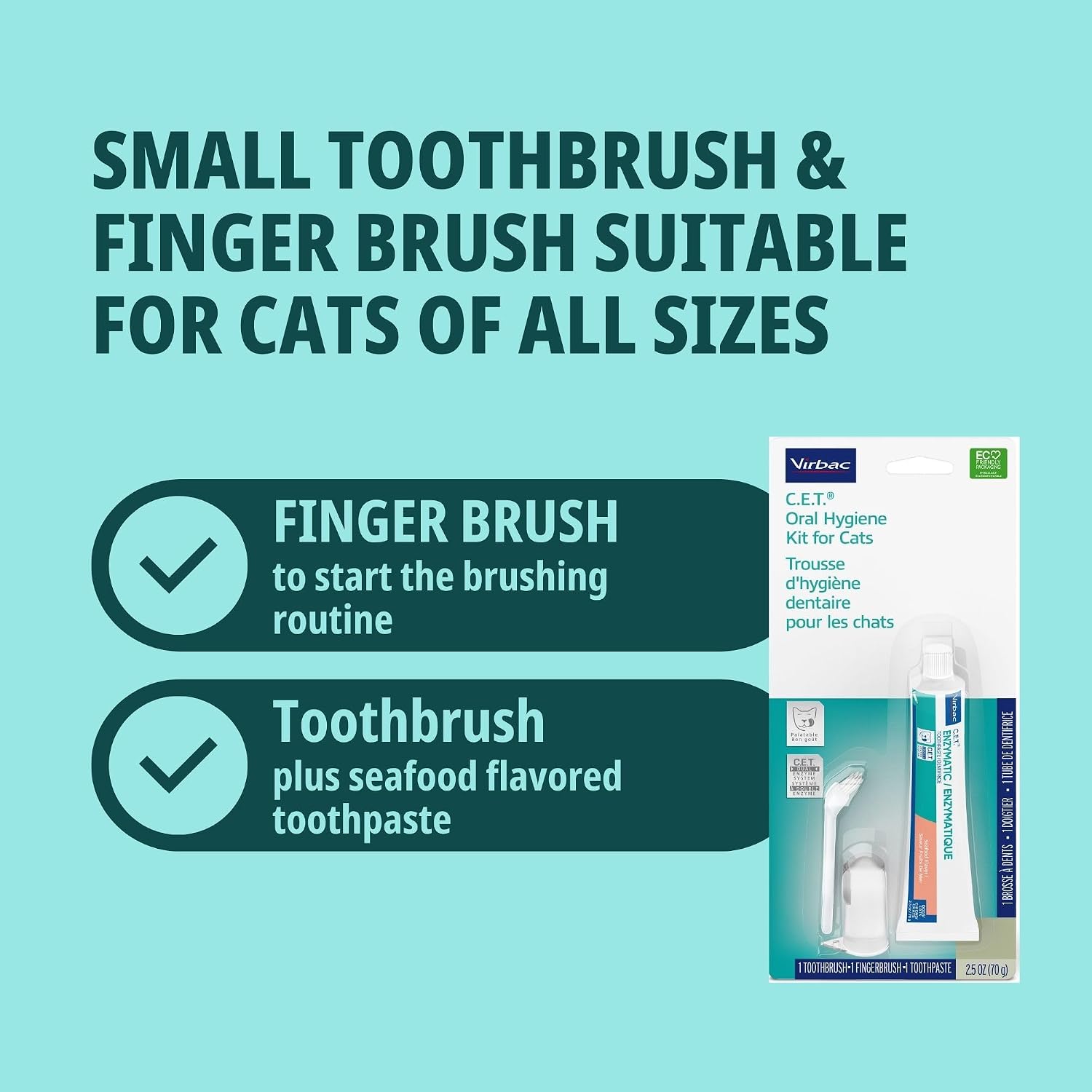 Two point five Ounce seafood flavored toothpaste tube highlighting the enzymatic formula