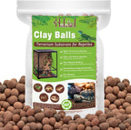 Halatool 2QT Leca Clay Pebbles for Reptile Substrate - Organic Expanded Clay Balls for Bioactive Terrarium Drainage Layer & False Bottom, Lightweight Hydro Balls for Leopard Gecko, Tortoise, Frog - Image 11
