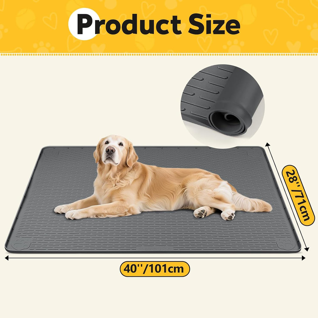 Close up of raised edges on Bartuke dog crate liner