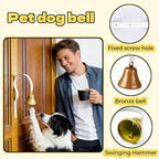 Lifestyle shot showing the bell mounted next to a door