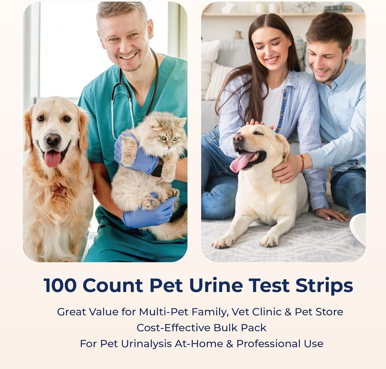 10 Parameter Urinalysis Test Strips for Dog, Pet UTI Test Strips 100ct, Diabetes, Blood, Ketone, UTI, Glucose, Nitrite, Specific Gravity, pH, Protein, Leukocycles - Image 6