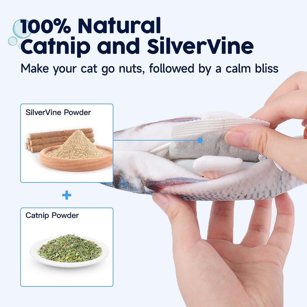 USB rechargeable electronic wiggle fish toy mechanism detail