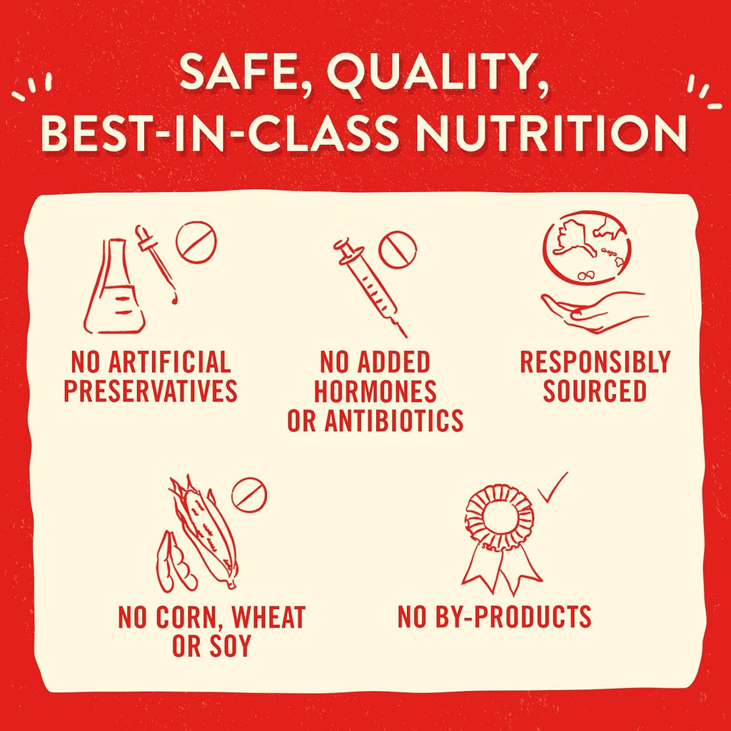 Stella and Chewy Itty Bitty Beef raw meal mixers back panel