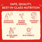 Stella and Chewy Itty Bitty Beef raw meal mixers back panel