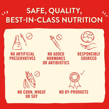 Stella and Chewy Itty Bitty Beef raw meal mixers back panel