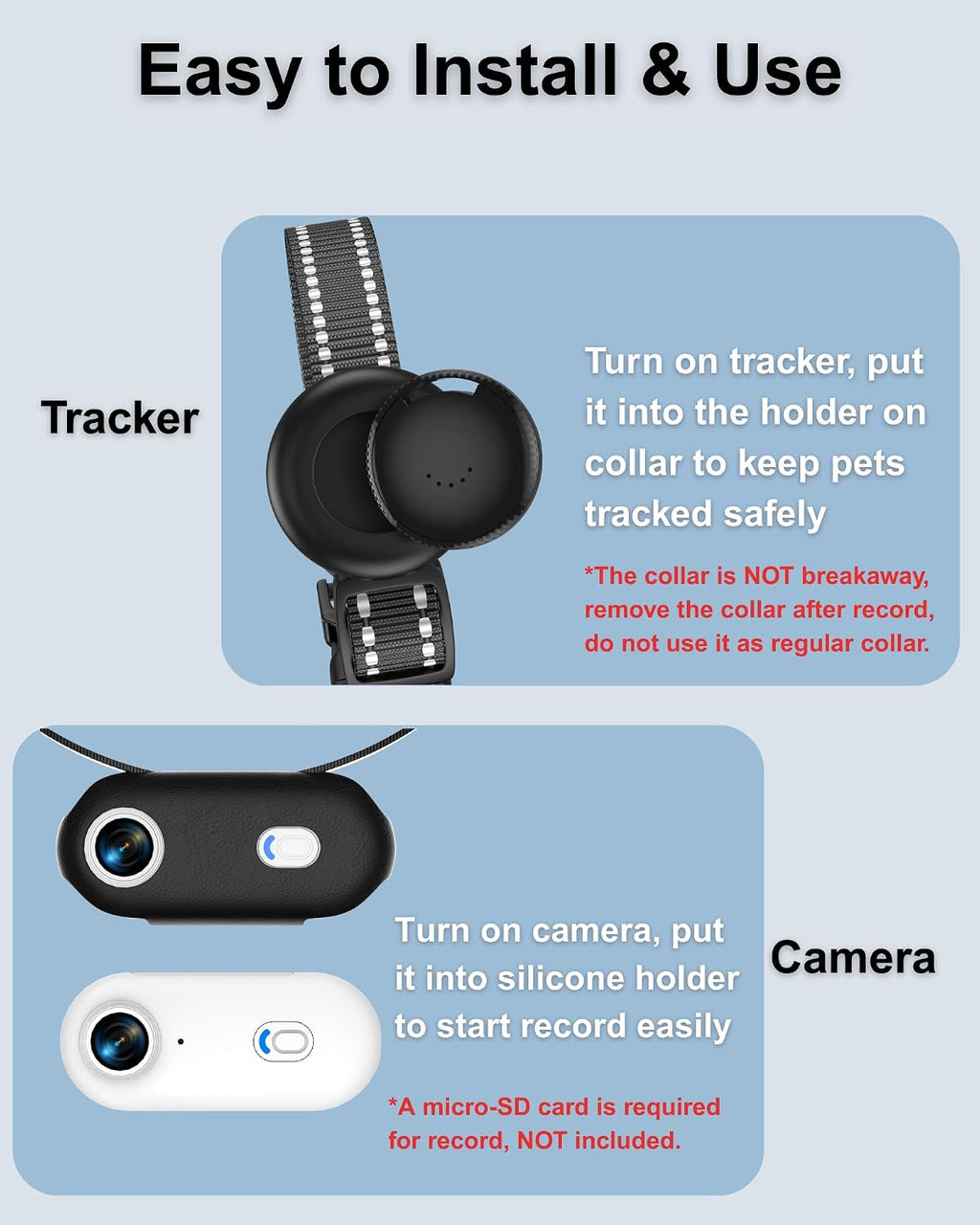 Smartphone application interface for ZoomaraKam pet camera
