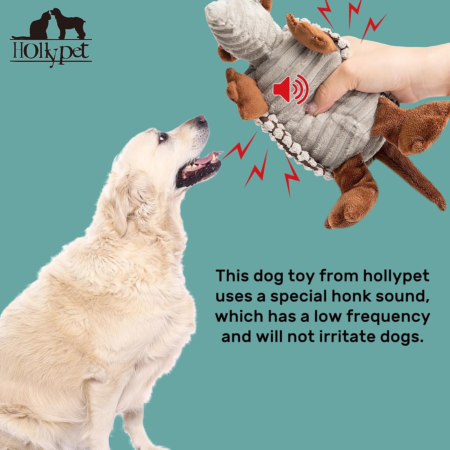 Hollypet interactive durable corn velvet dog toy for boredom relief
