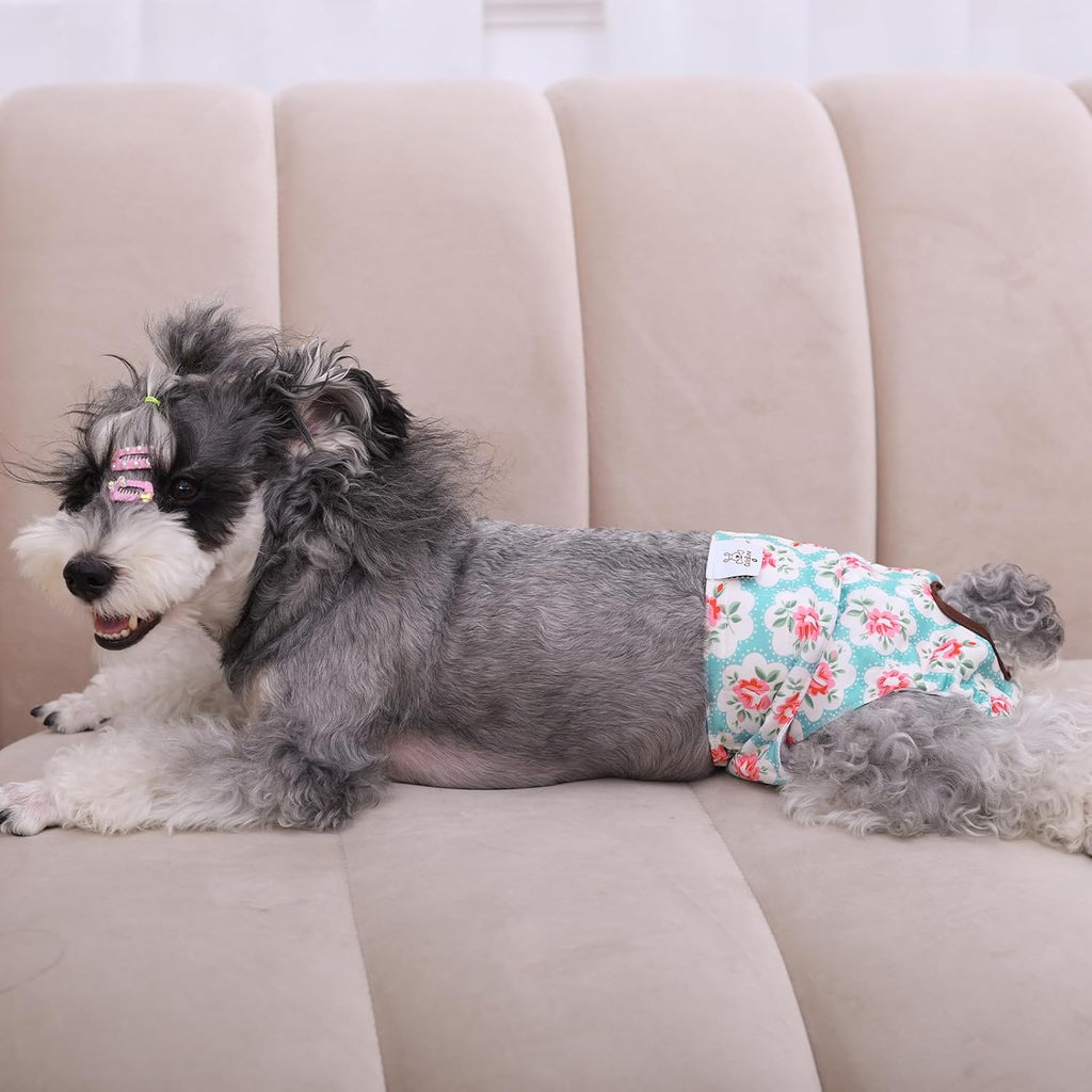 CuteBone floral pattern female dog diapers waterproof outer material texture