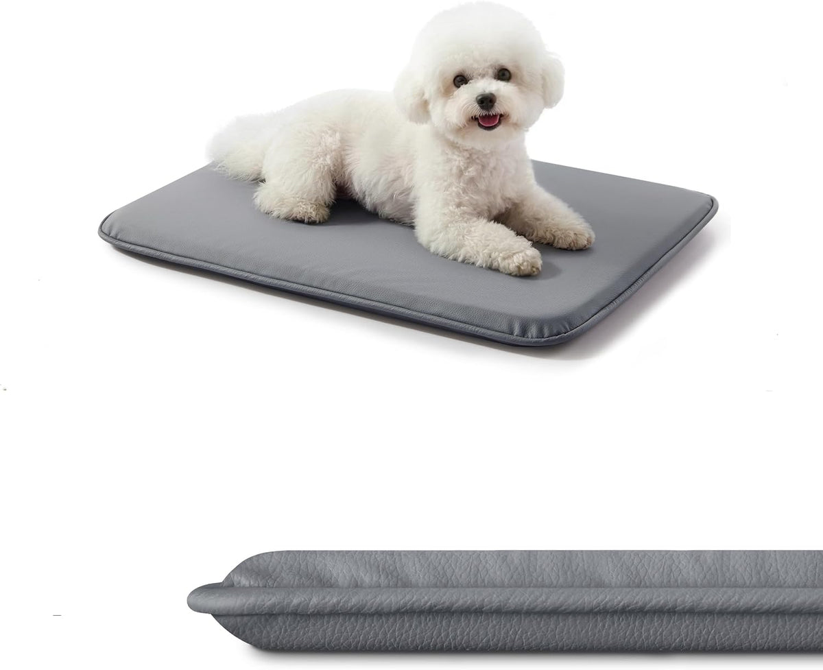 Waterproof Dog Crate Pad Medium Sized Dog, Dual-Sided Outdoor Dog Bed for Crate Washable, Cooling Dog Sleeping Foam Mat, Wipeable, 35x22, Grey - Image 13
