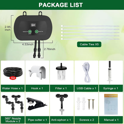 Automatic reptile misting system for rainforest enclosures