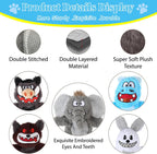 Interactive crinkle plush pet toys for small and medium dogs.