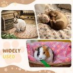 Small washable puppy blanket spread out on a clean wooden floor.