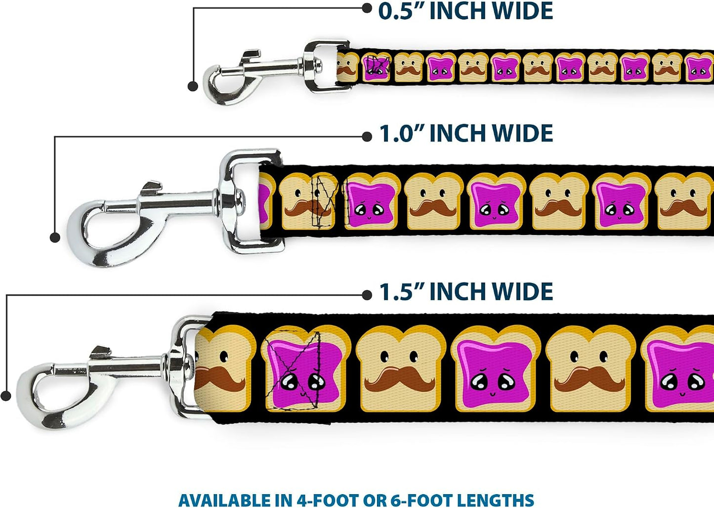 Buckle-Down dog leash steel snap hook hardware detail