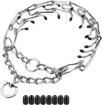 Prong Collars for Dogs, No Pull Dog Collar, Dog Training Collar for Large Medium Small Dogs, Stainless Steel Adjustable with Comfort Rubber Tips (Large, 4.0mm, 23.6-Inch) - Image 14