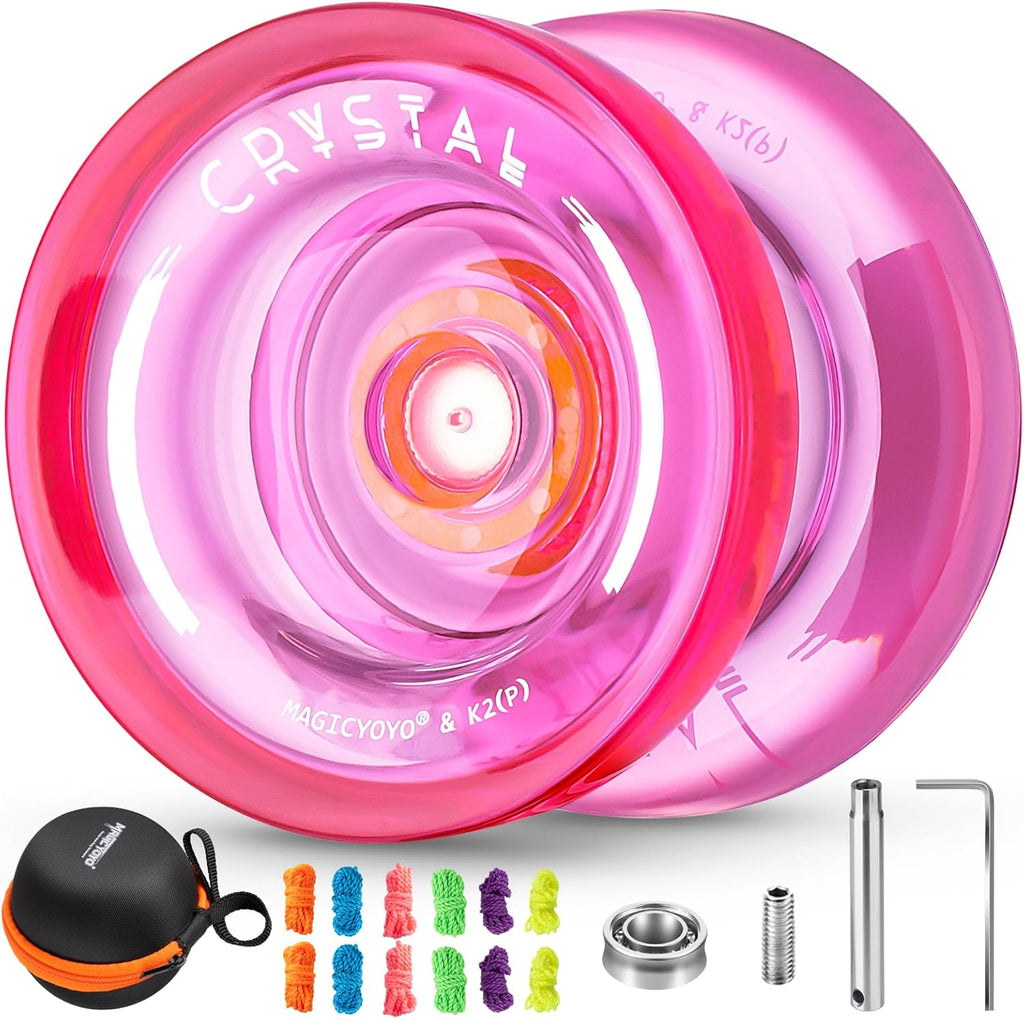 MAGICYOYO K2 Responsive Yoyo for Kids, Professional Yo Yo for Beginner, Dual Purpose Yo-yo Replacement Unresponsive Bearing for Adults/Advanced with 6 Yoyo Strings+Bag+Bearing Remover (Sky Blue) - Image 12