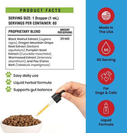 POST CINE broad spectrum herbal cleanse liquid for pet gut balance