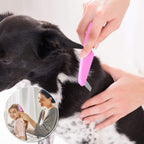 Professional metal flea comb for cats and dogs