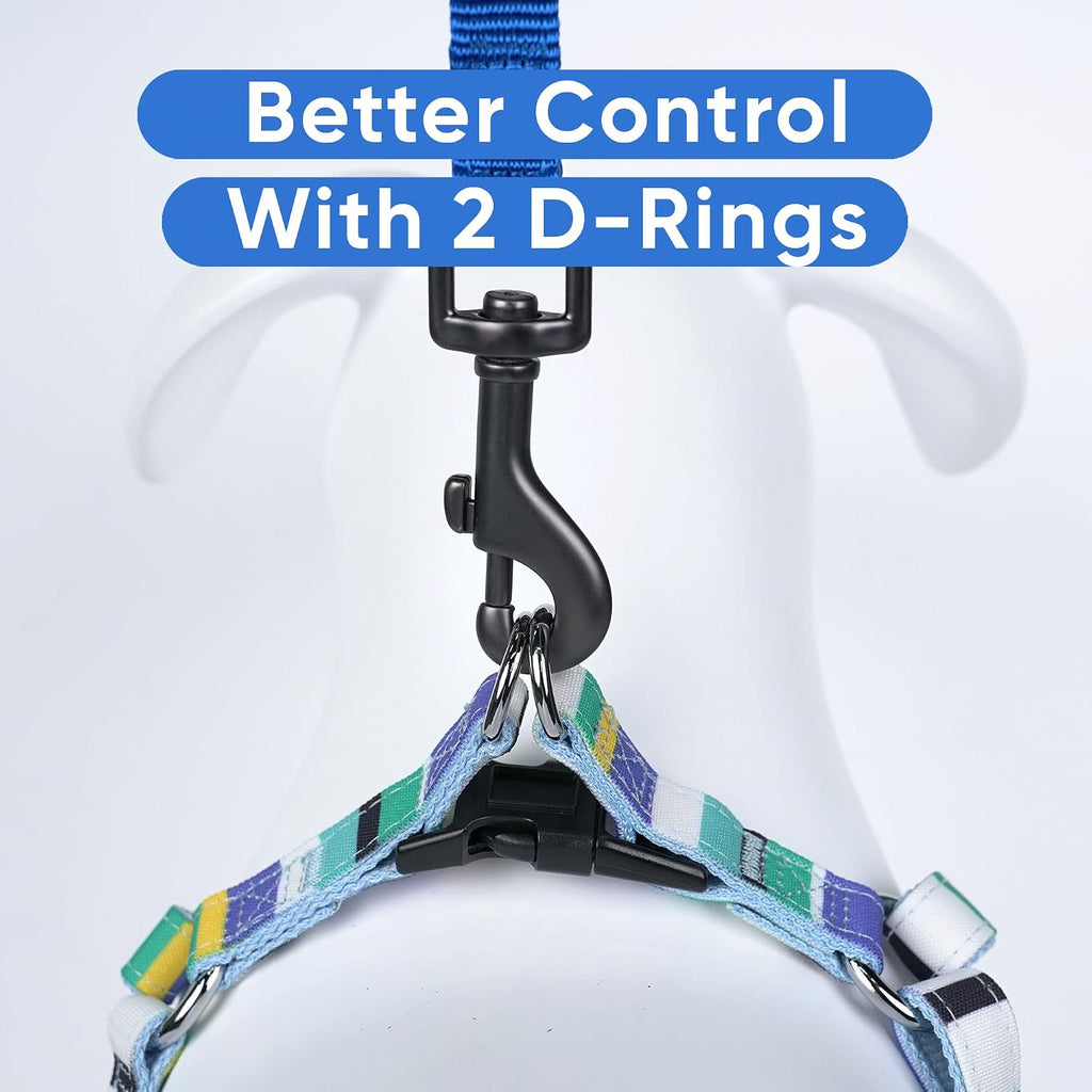 Pawtitas dog harness showing step-in design layout