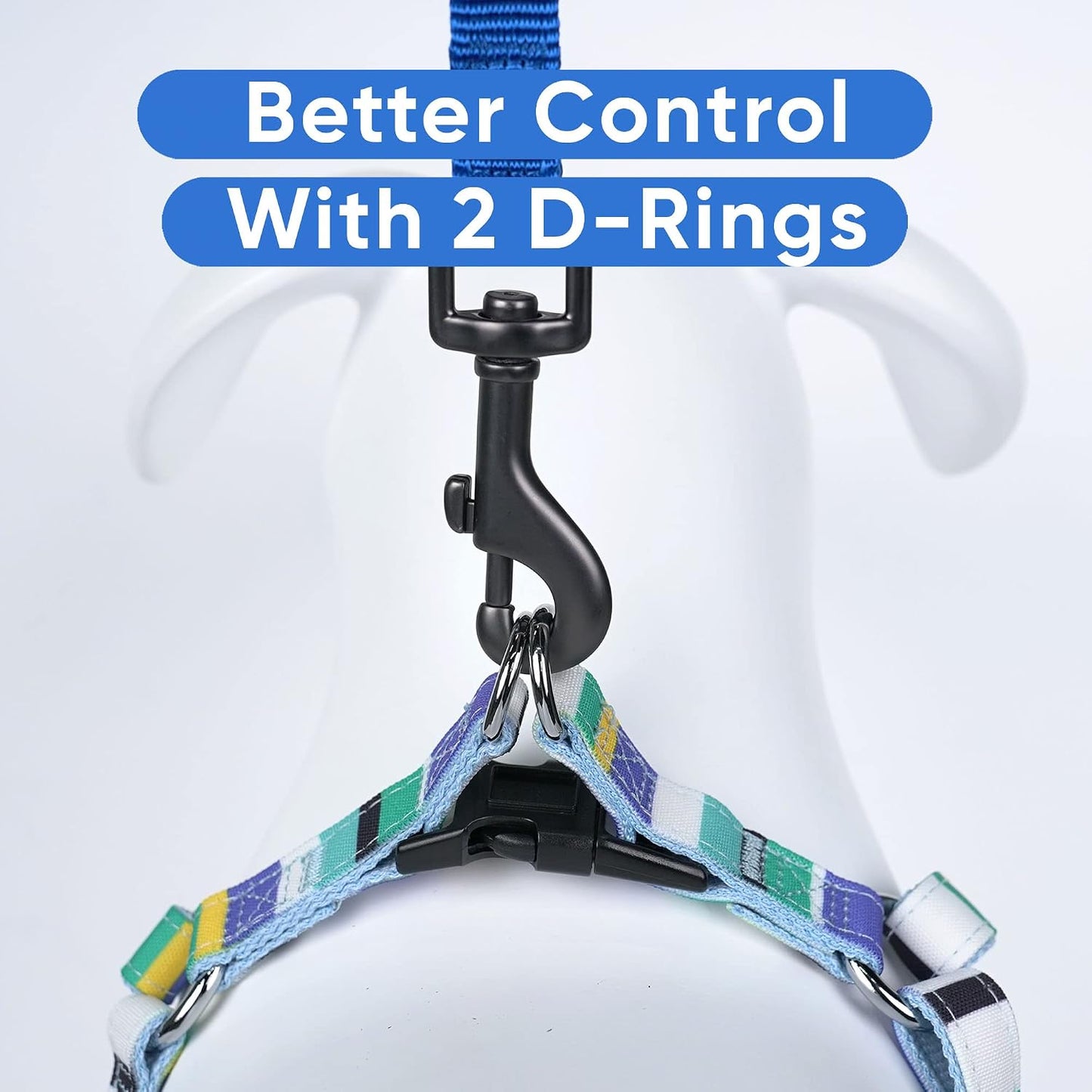Pawtitas dog harness showing step-in design layout