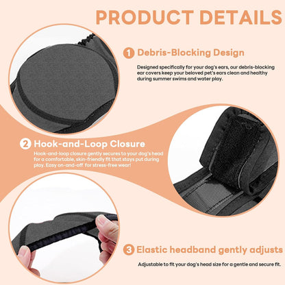 Detailed view of elastic fabric on Novadex dog hood