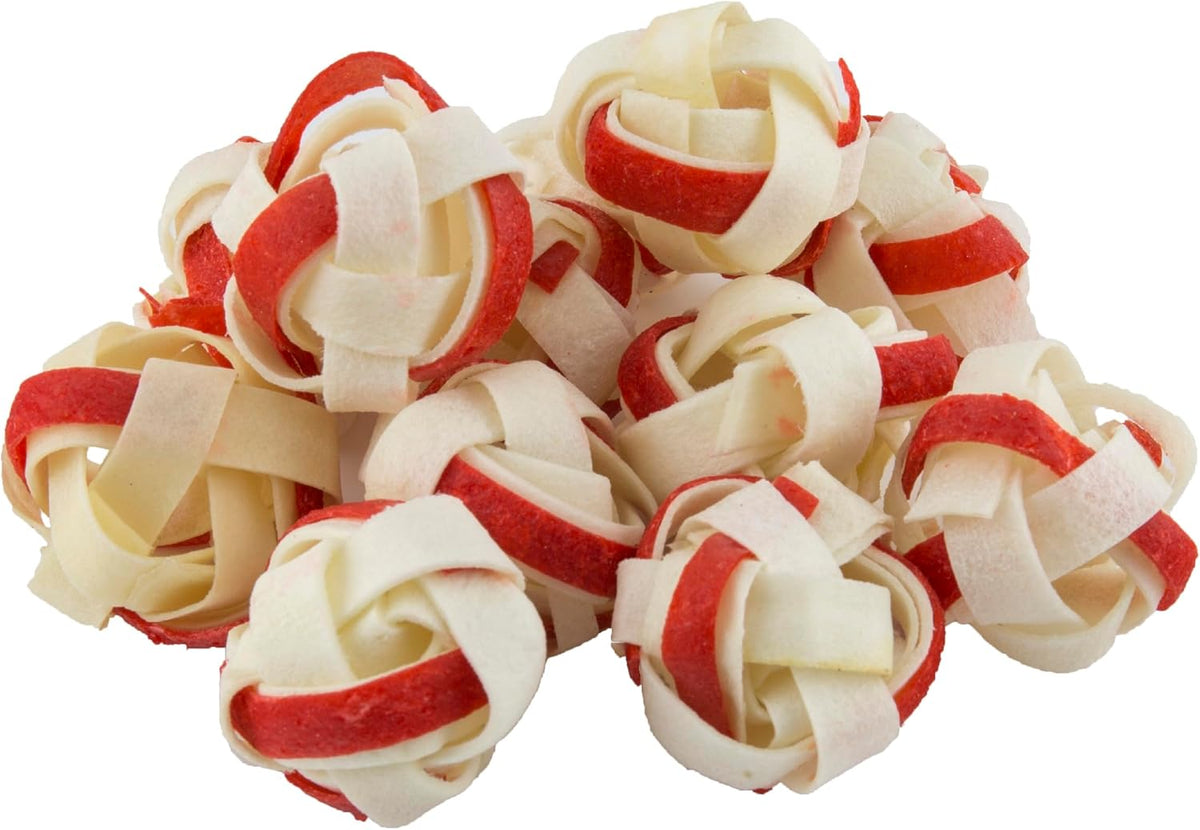 Dingo real chicken breast jerky wrapped rawhide balls pack