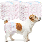Ninety count value pack of leak proof disposable female pet diapers
