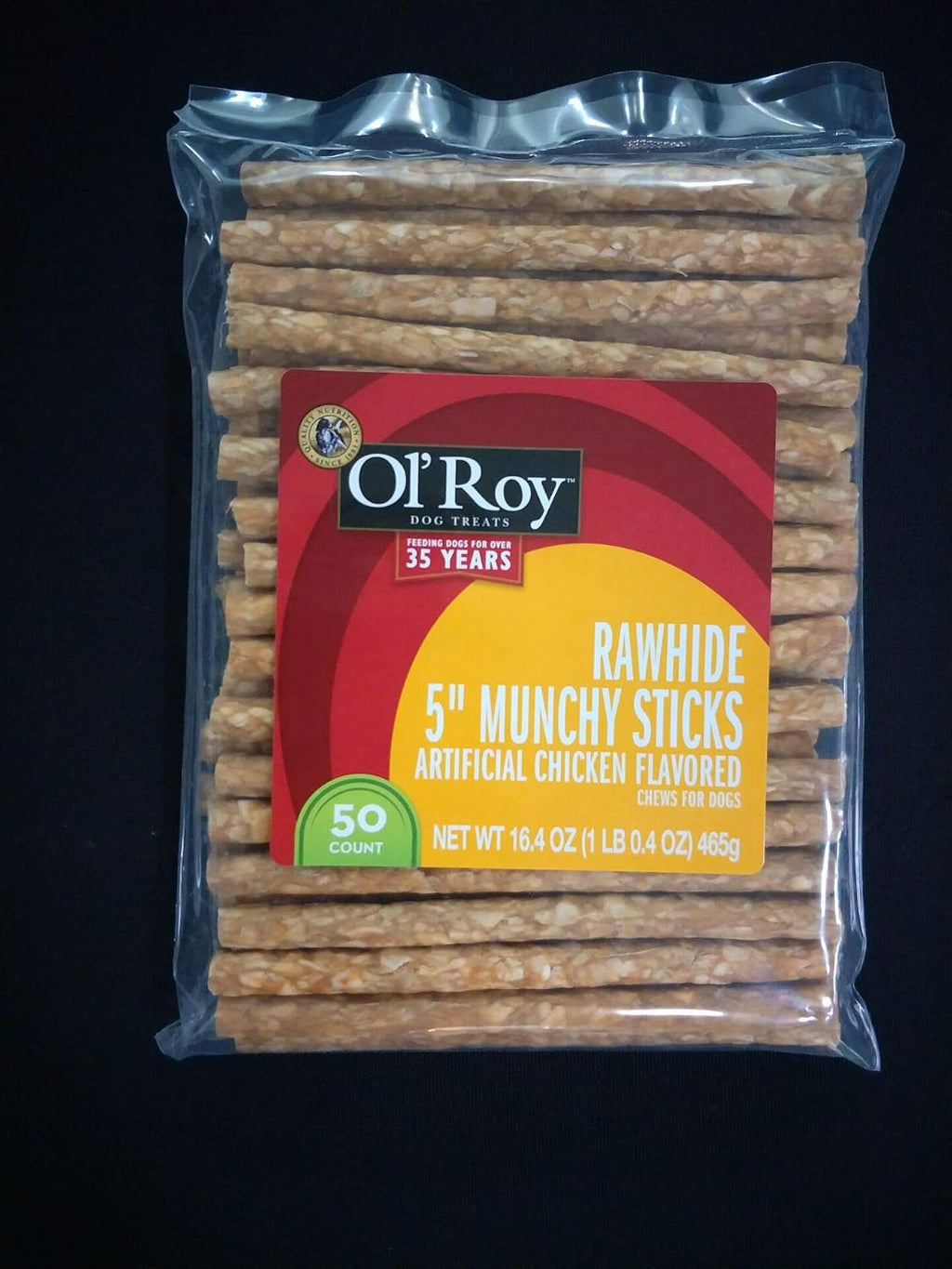 Premium 2.5 inch natural beefhide rolls with real chicken coating for canine dental health