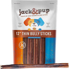 Jack&Pup 6 Inch Skinny Bully Sticks for Small Dogs (30 Pack) Thin, Odor Free Bully Sticks Sheaths | Single Ingredient Beef Pizzle Sticks for Senior Dogs and Puppies - Image 11
