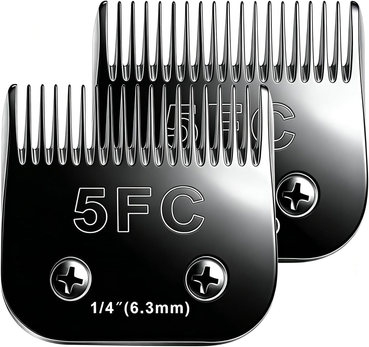 2PCS 7FC Blades Dog Grooming Blades Compatible with Andis Dog Clippers Blades,Dog Clipper Blades Compatible with Oster A5,Wahl km10 Dog Clippers for Animal Dog Cat Horse - Image 15
