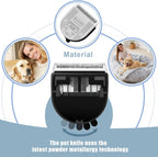 Three pack silver adjustable professional pet trimmer blades