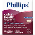 Phillips' Colon Health Daily Probiotic Capsules, 4-in-1 Symptom Defense to help defend against Occasional Gas, Bloating, Constipation, and Diarrhea, Daily Supplement, 60 Count - Image 10